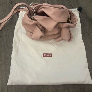 STAUD Ronnie Leather Crossbody Bag